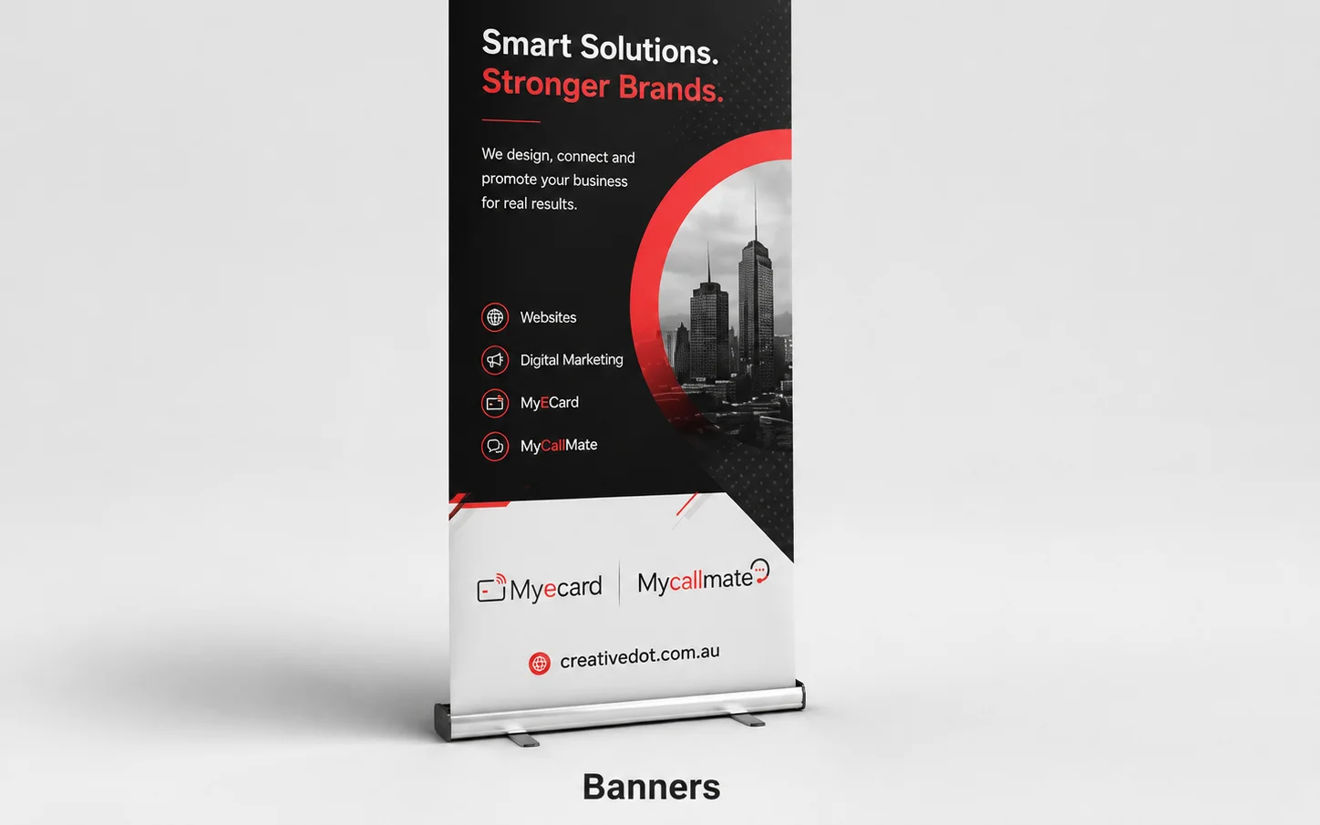 Pull-up and display banners for events and business locations